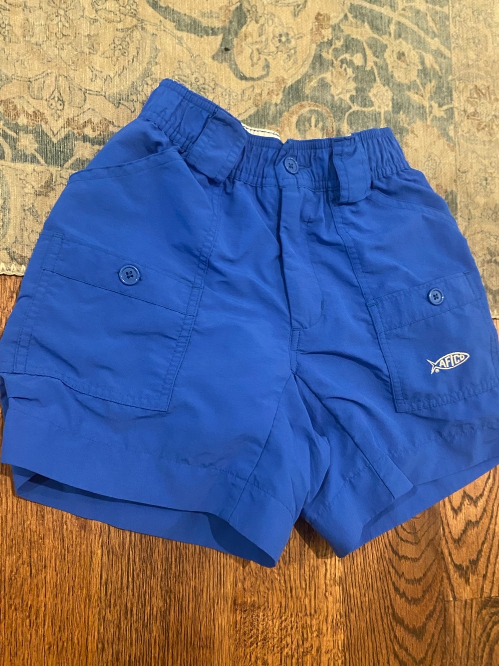 AFTCO Cobalt Blue Kids' Cargo Shorts